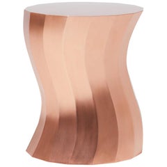Customizable Circular Copper Side Table by Jeongseob Kim