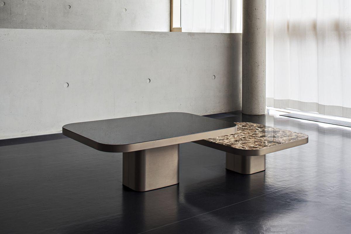 Brass Customizable ClassiCon Black Bow Table No. 6 by Guilherme Torres For Sale
