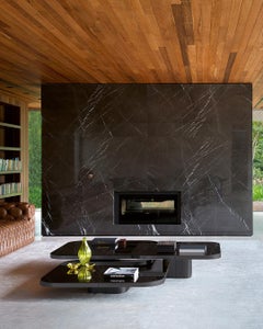 Customizable ClassiCon Set of Three Black Bow Coffee Tables by Guilherme Torres