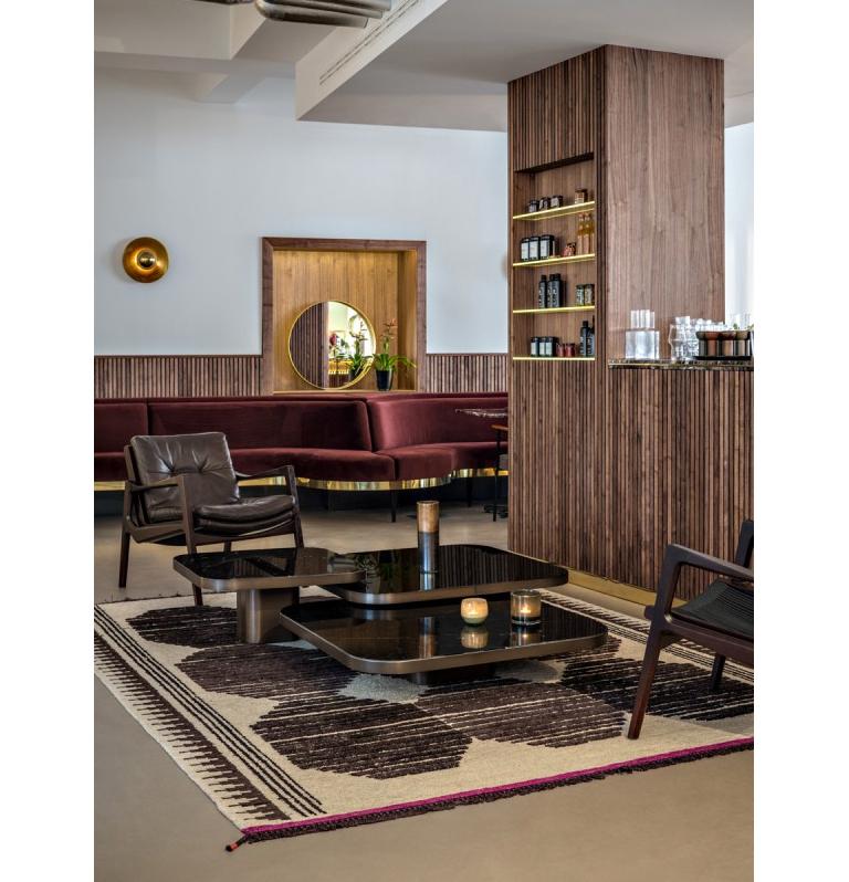 Contemporary Customizable ClassiCon Set of Three Black Bow Coffee Tables by Guilherme Torres For Sale