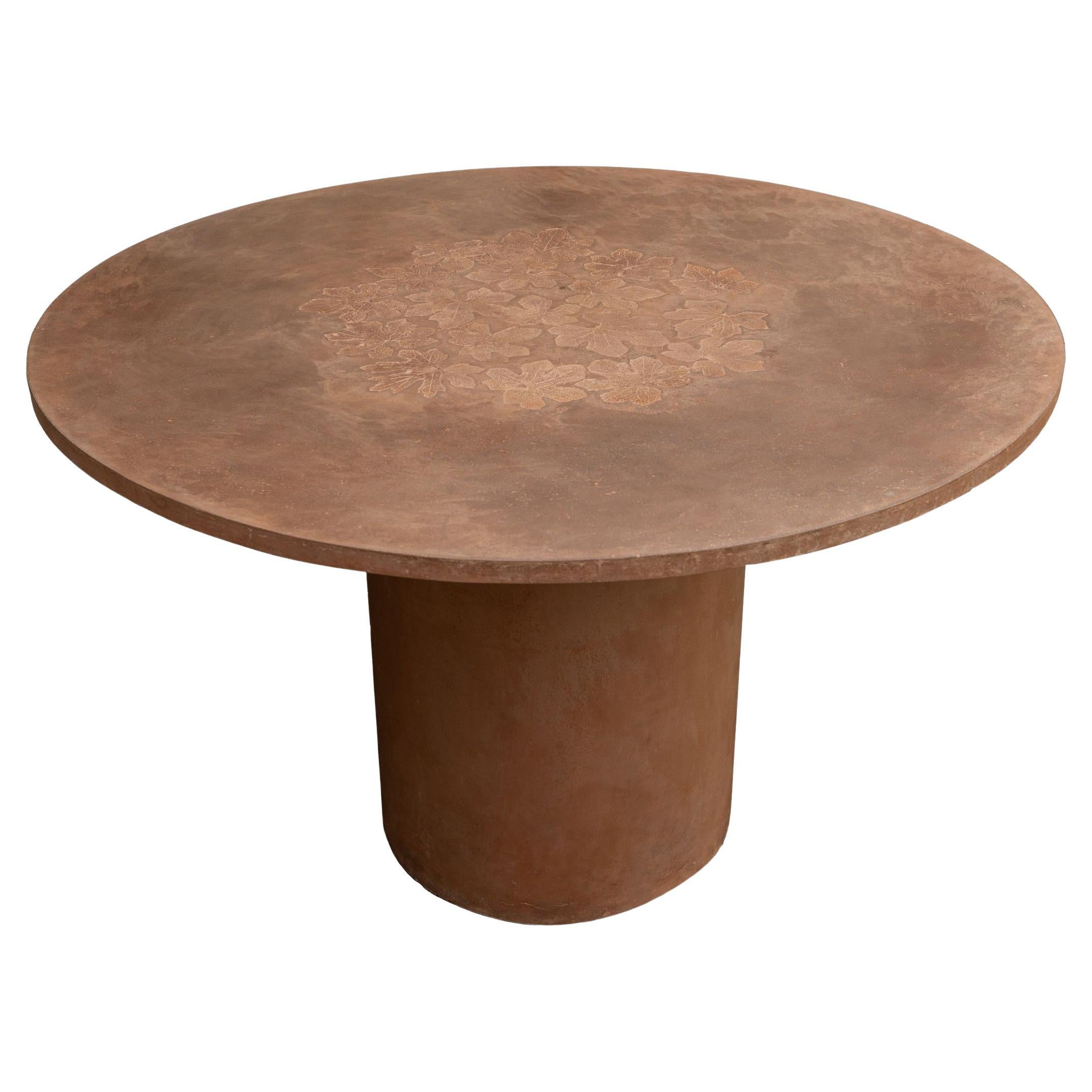 Customizable Concrete Round Pillar Dining Tables For Sale