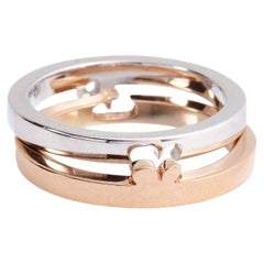 Used Bespoke 18k Gold Wedding Ring with Interlocking Initials Design