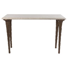 Customizable Contemporary Regency Gilt Wood Console Table