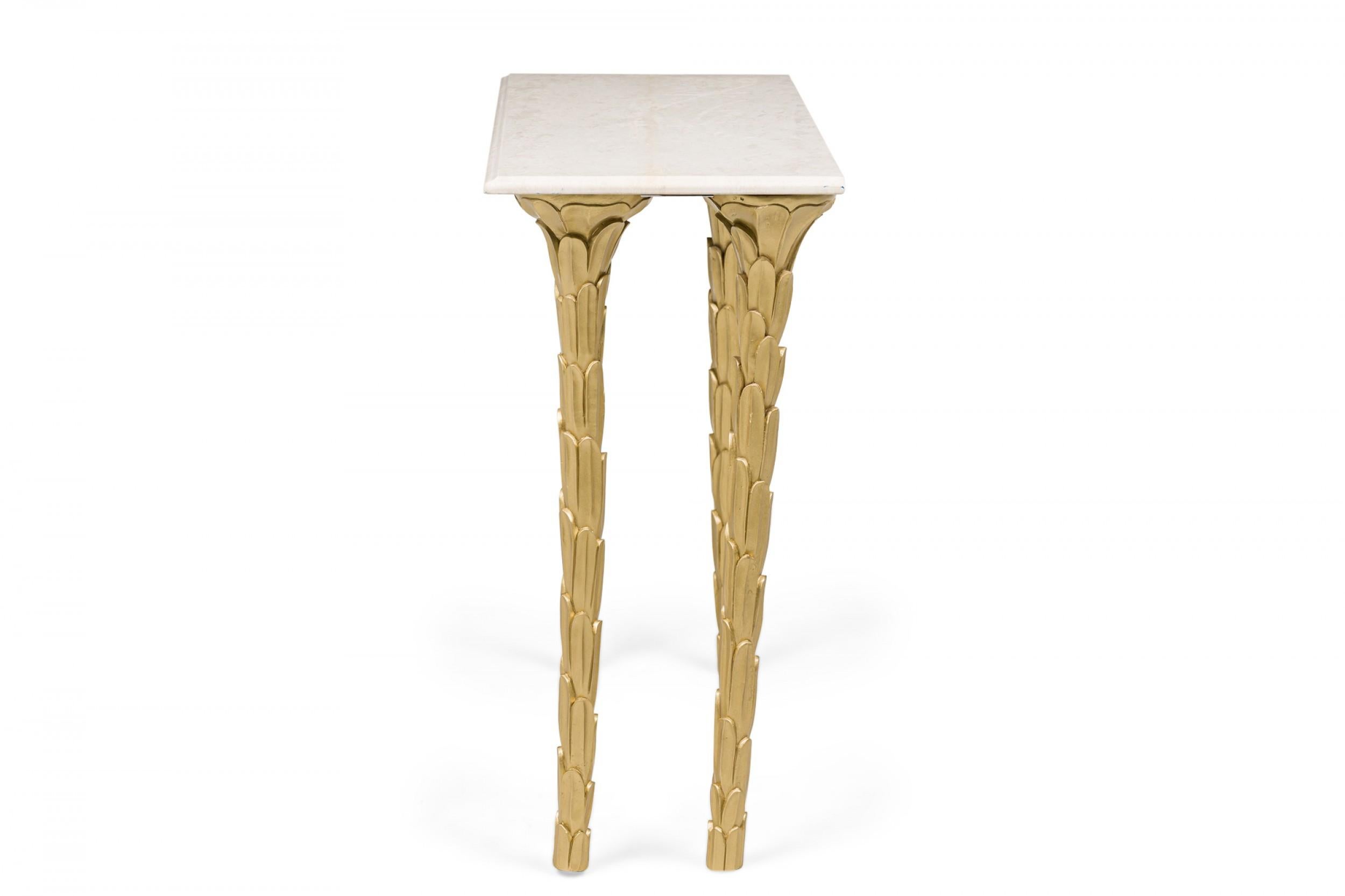 Mesa Consola Dorada Estilo Regencia Contemporáneo Personalizable Desconocido en venta
