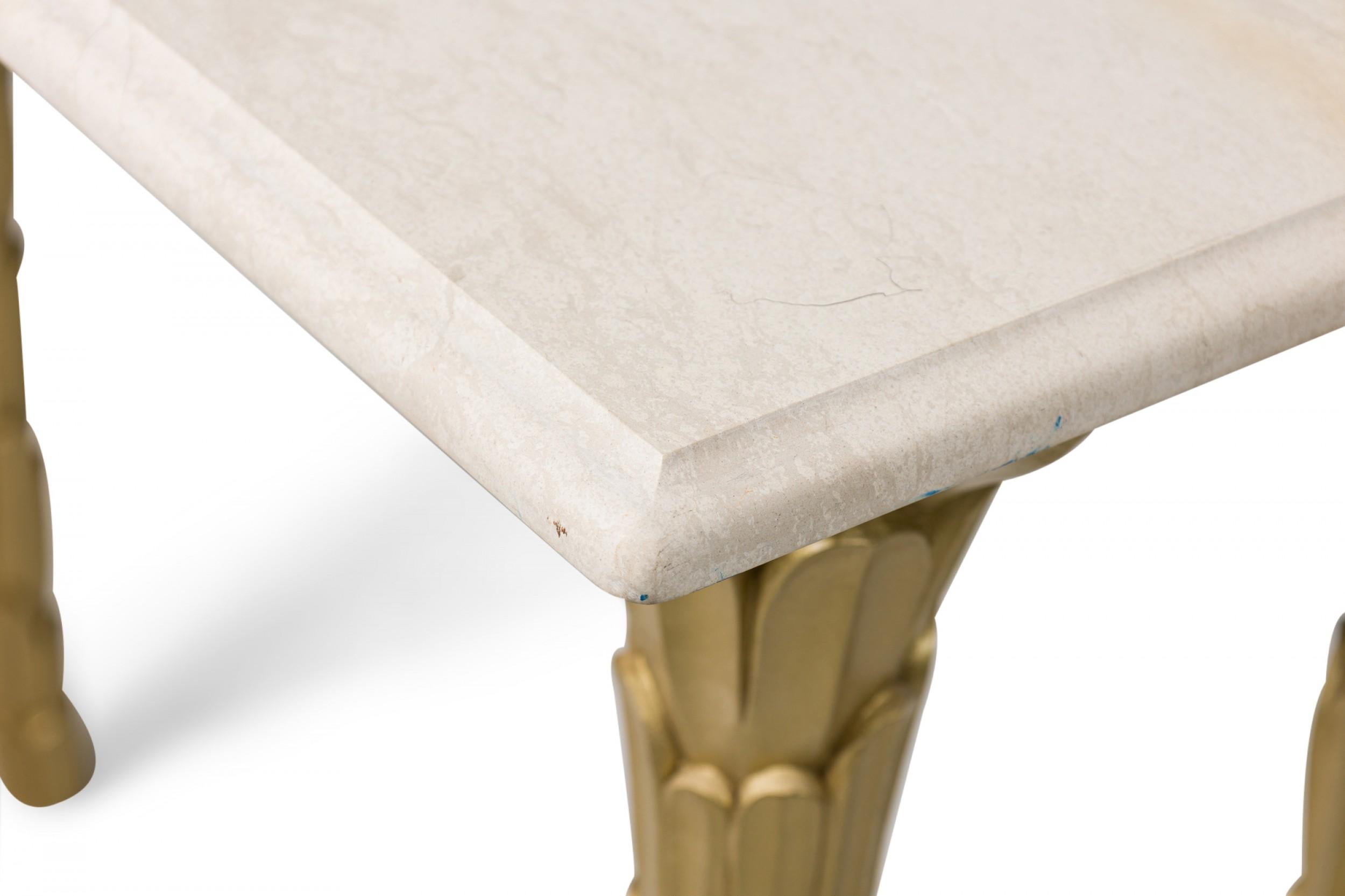 Mesa Consola Dorada Estilo Regencia Contemporáneo Personalizable siglo XX en venta