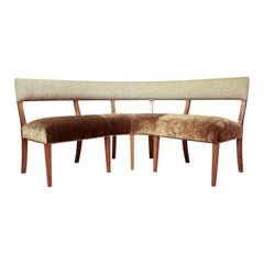 Customizable Curved Banquette / Booth Seating in COM/COL by Costantini, Neto