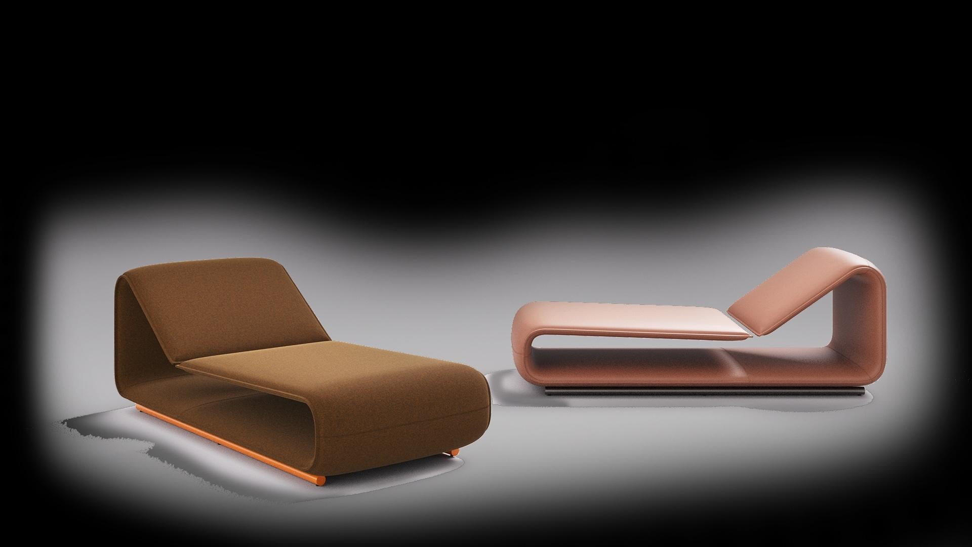 Anpassbare Desalto Clip Chaise Longue von Francesco Rota im Angebot 1