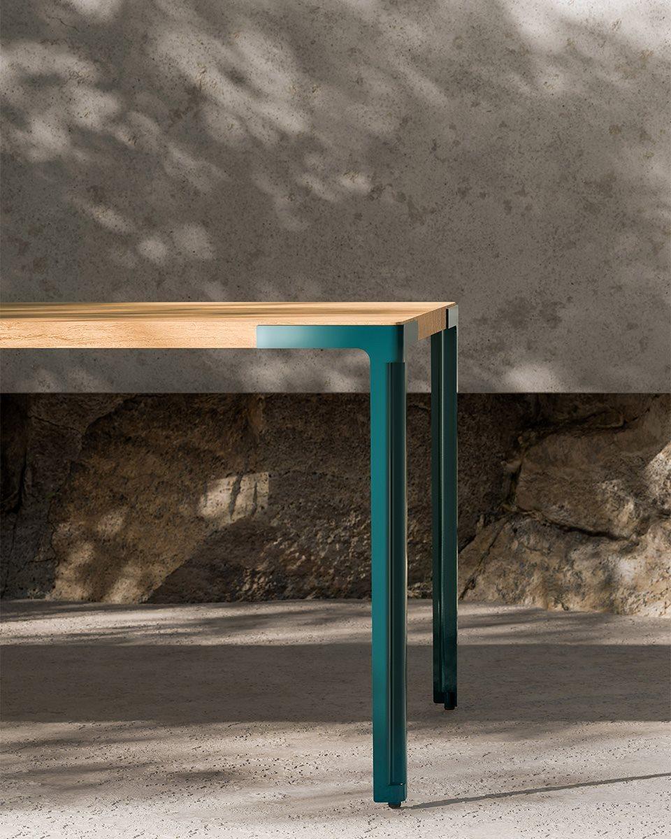 Mesa abanico Desalto roble personalizable by Piero Lissoni en venta 2