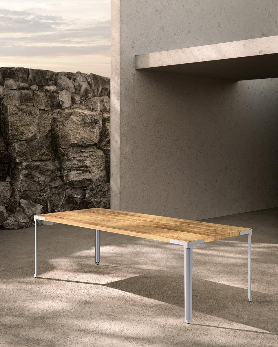 Mesa abanico Desalto roble personalizable by Piero Lissoni en venta 3