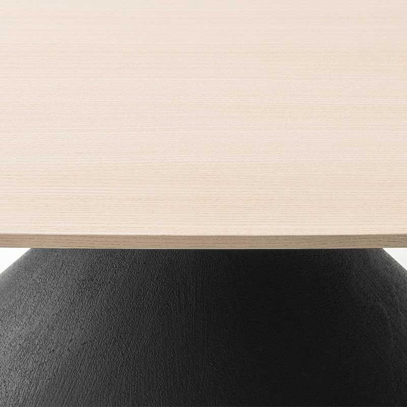italien Table longue personnalisable en argile Desalto avec plateau en frêne de Marc Krusin en vente