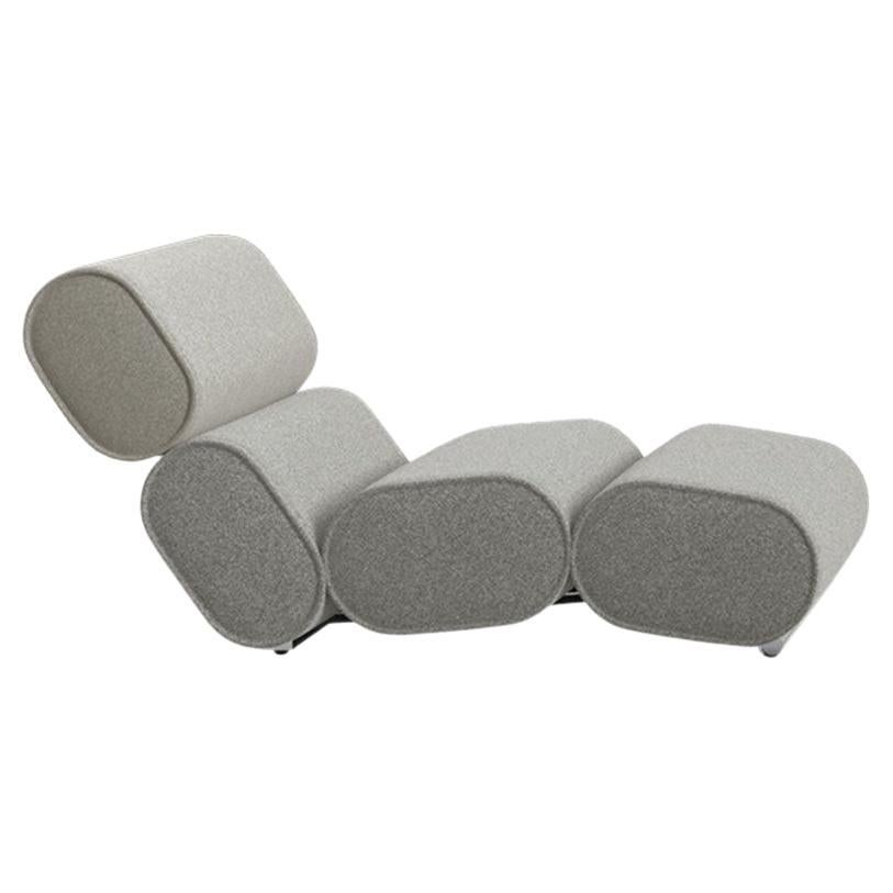 Chaise longue à roulettes Desalto personnalisable de Francesco Rota