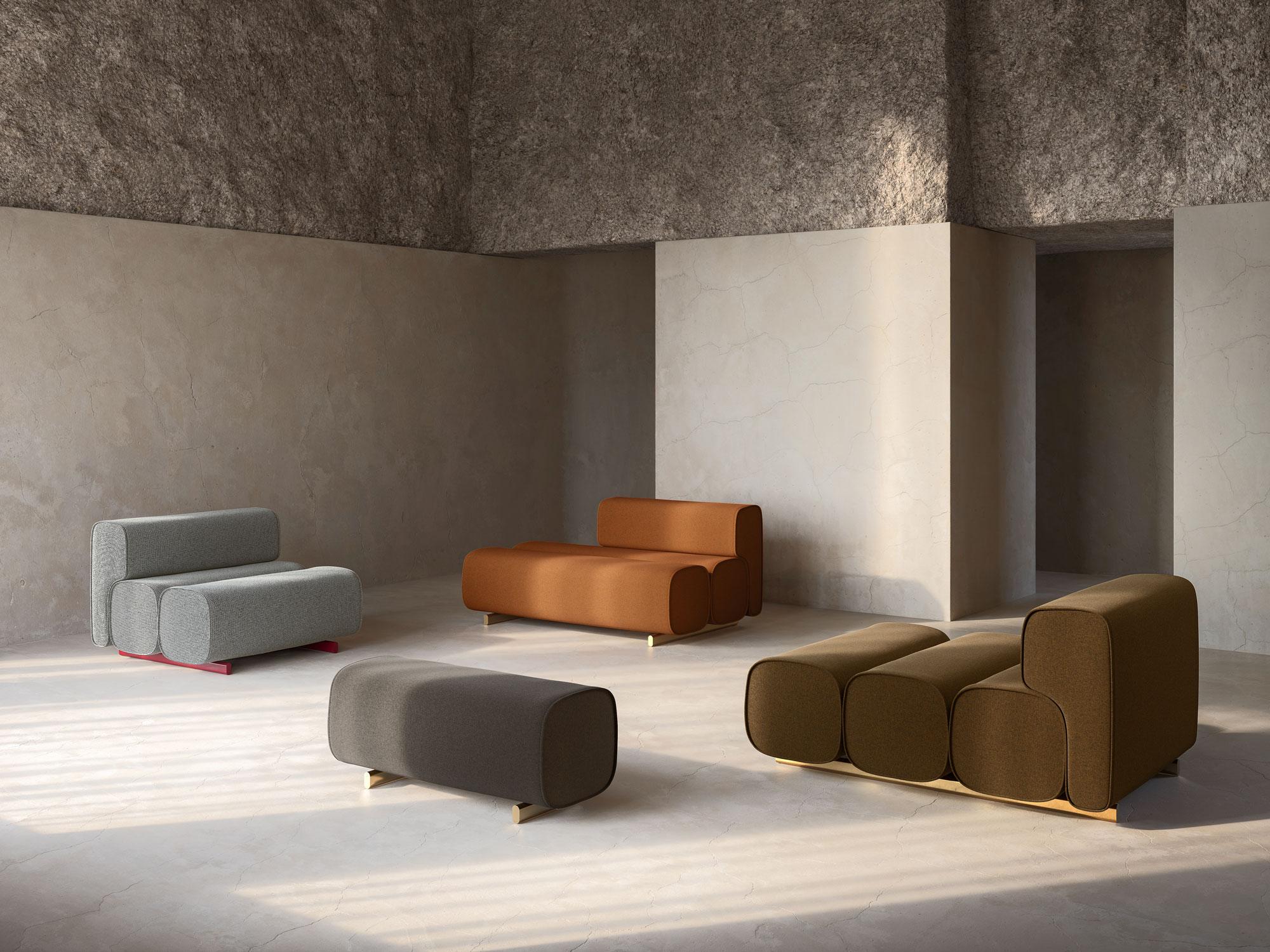 Chaise longue personnalisable Desalto Unlimited de Francesco Rota en vente 2