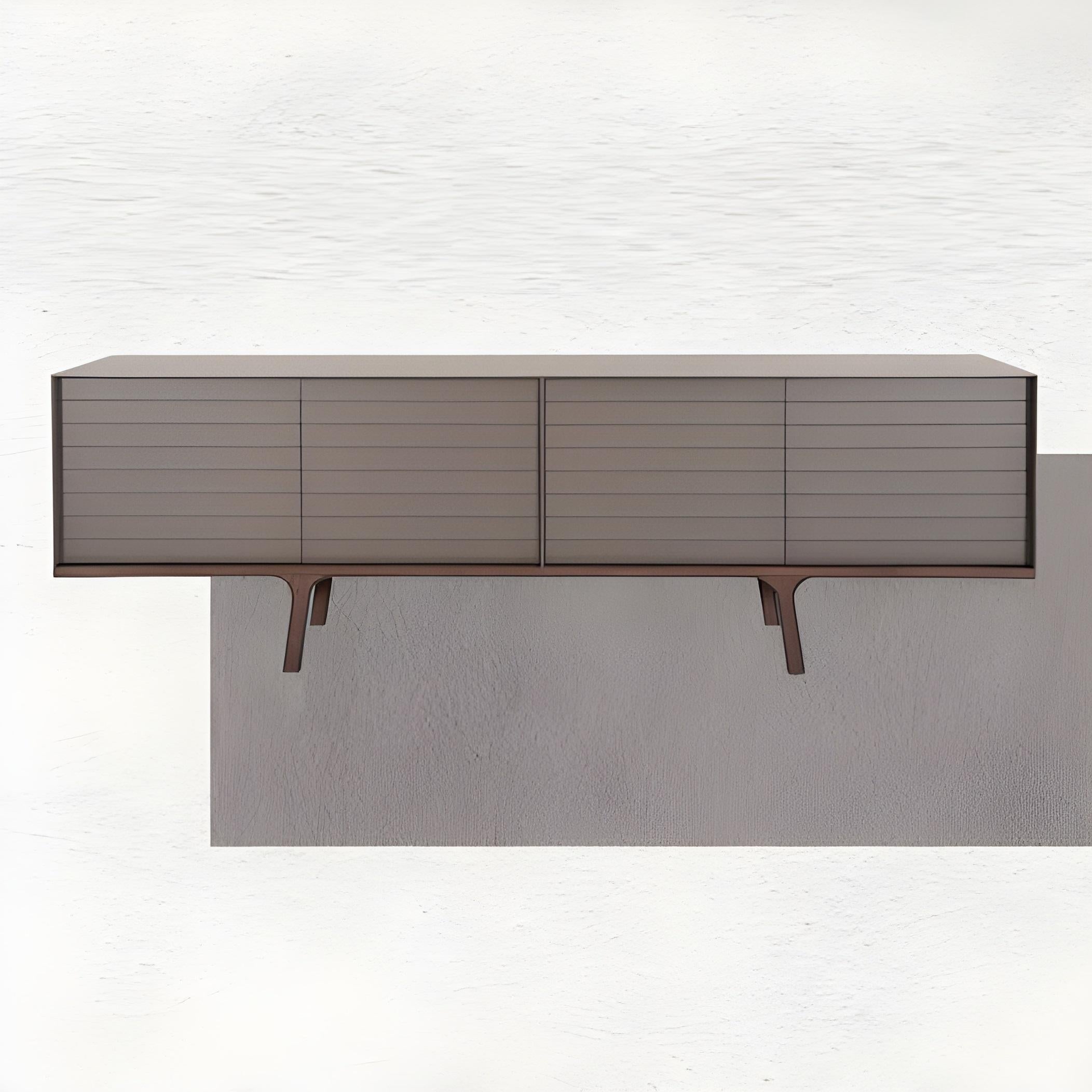 Anpassbares Designer-Sideboard in Goldgelbem Lack im Angebot 3