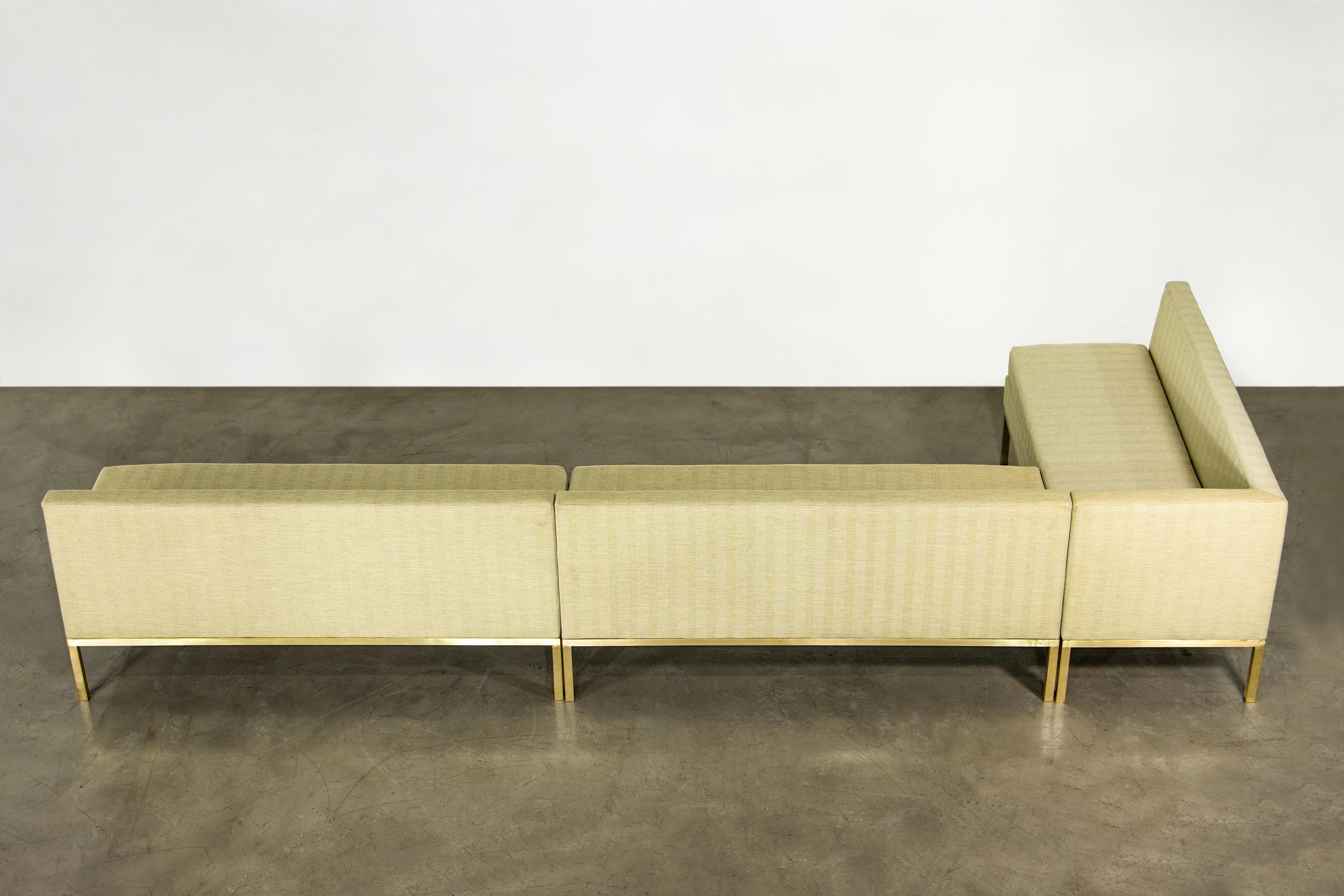 Customizable Dining Banquette or Settee in Bronze and COM from Costantini, Ciro For Sale 4