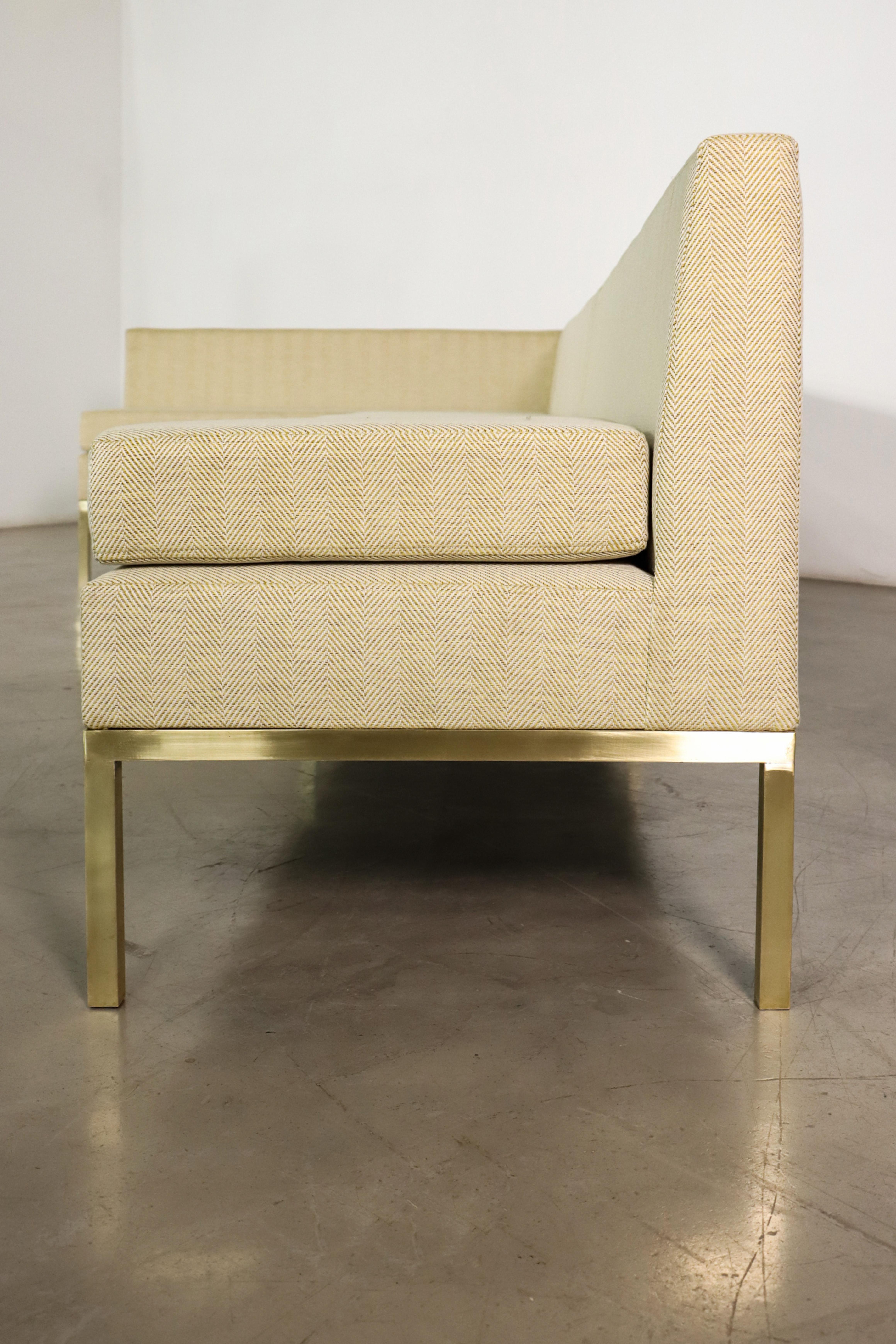 Customizable Dining Banquette or Settee in Bronze and COM from Costantini, Ciro For Sale 8