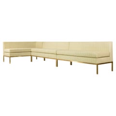 Customizable Dining Banquette or Settee in Bronze and COM from Costantini, Ciro