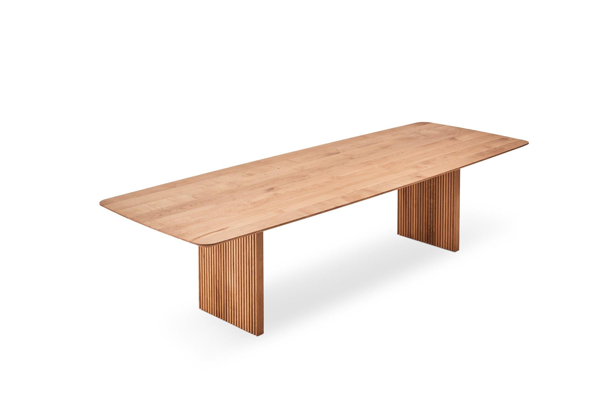 Customizable Dining Table TEN 200, Natural Oak In New Condition For Sale In Paris, FR