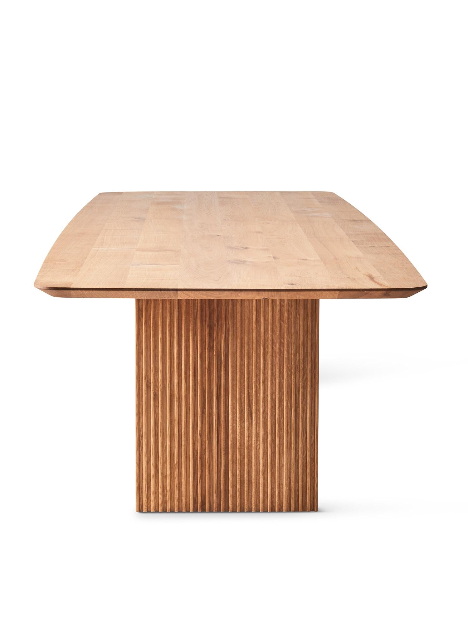 Customizable Dining Table TEN 240, Natural Oak For Sale 2