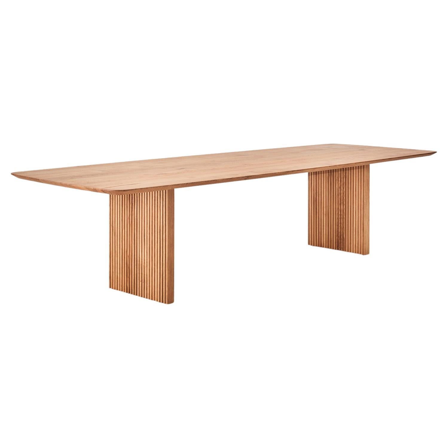 Contemporary Oval Ten Table 240, Light Oak For Sale at 1stDibs