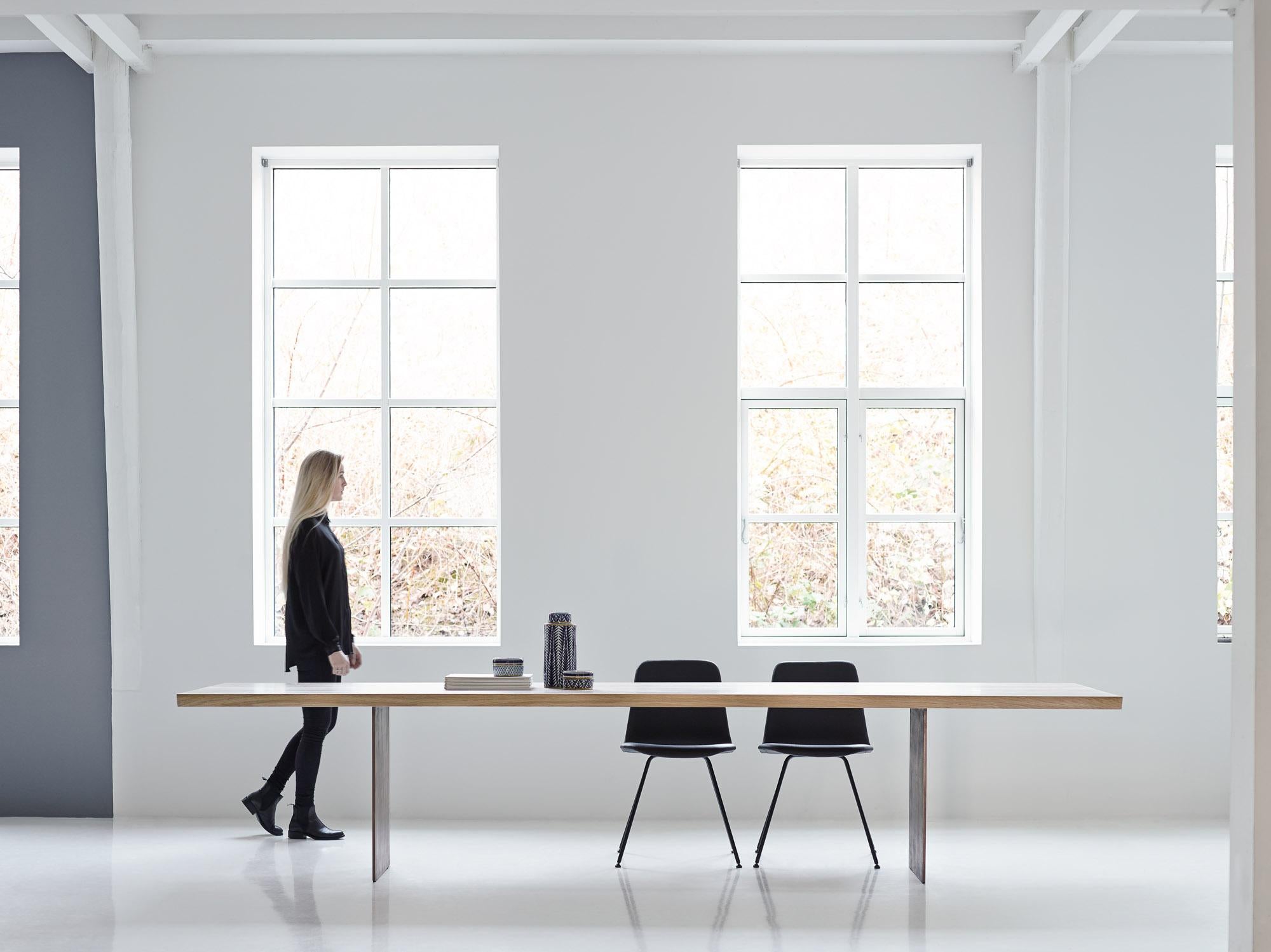 modern grey dining table set