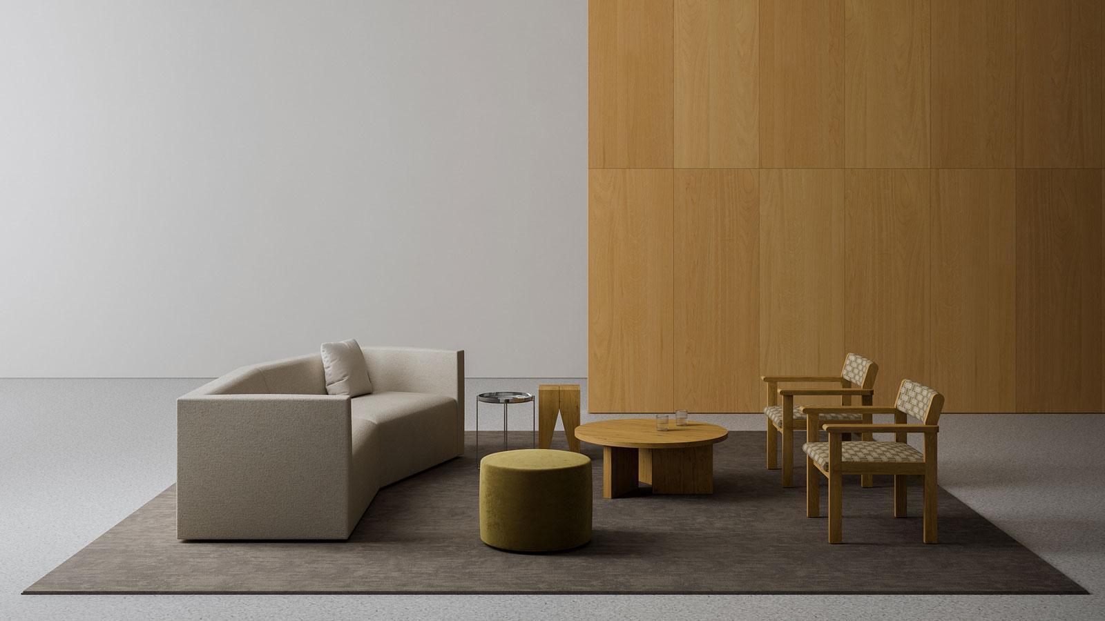 price listed for starting fabric
ALDE LOUNGE CHAIR

Lounge chair
Design: David Thulstrup, 2025
The ALDE Lounger, designed by Danish architect David Thulstrup, merges rational and elegant lines. Crafted with solid wood in natural oak, chocolate