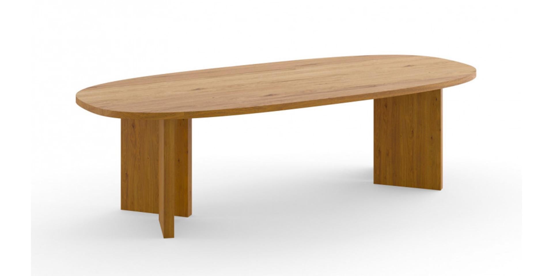 Legno Tavolo rotondo e15 Kaname personalizzabile di Philipp Mainzer in vendita