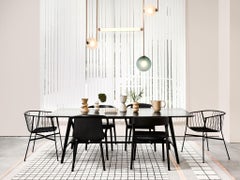 Equalizer Collection Four-Piece Linear Chandelier - Smokey Green & Cream