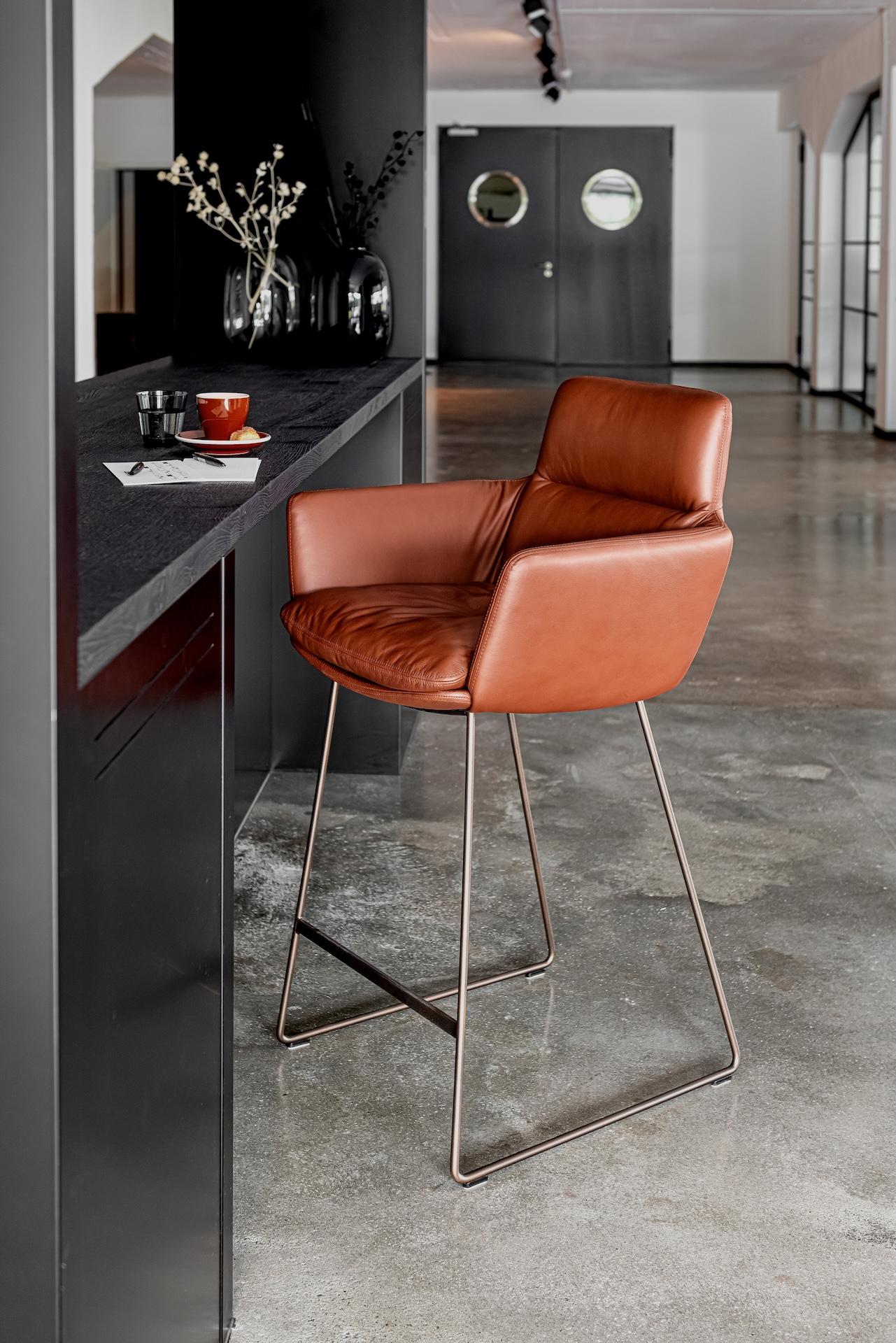 Contemporary Customizable Faye Stool by KFF For Sale