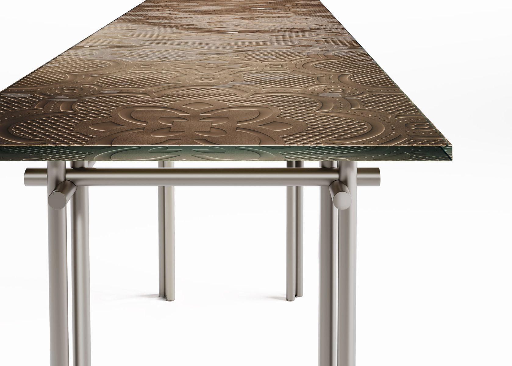 Italian Customizable Fiam Italia Cristaline Glass Console by Marcel Wanders Studios For Sale