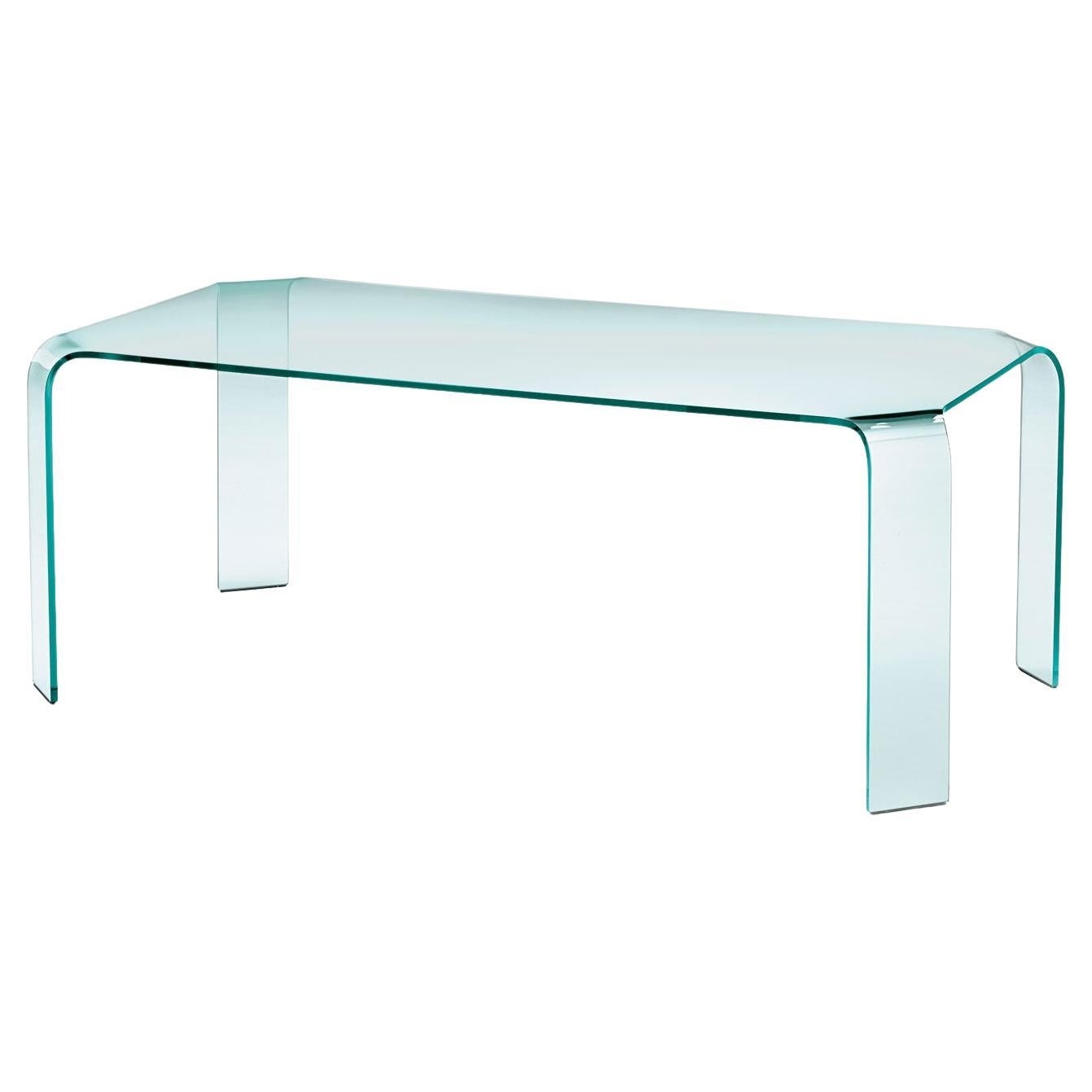 Mesa de cristal Fiam Italia Ragno personalizable by Vittorio Livi