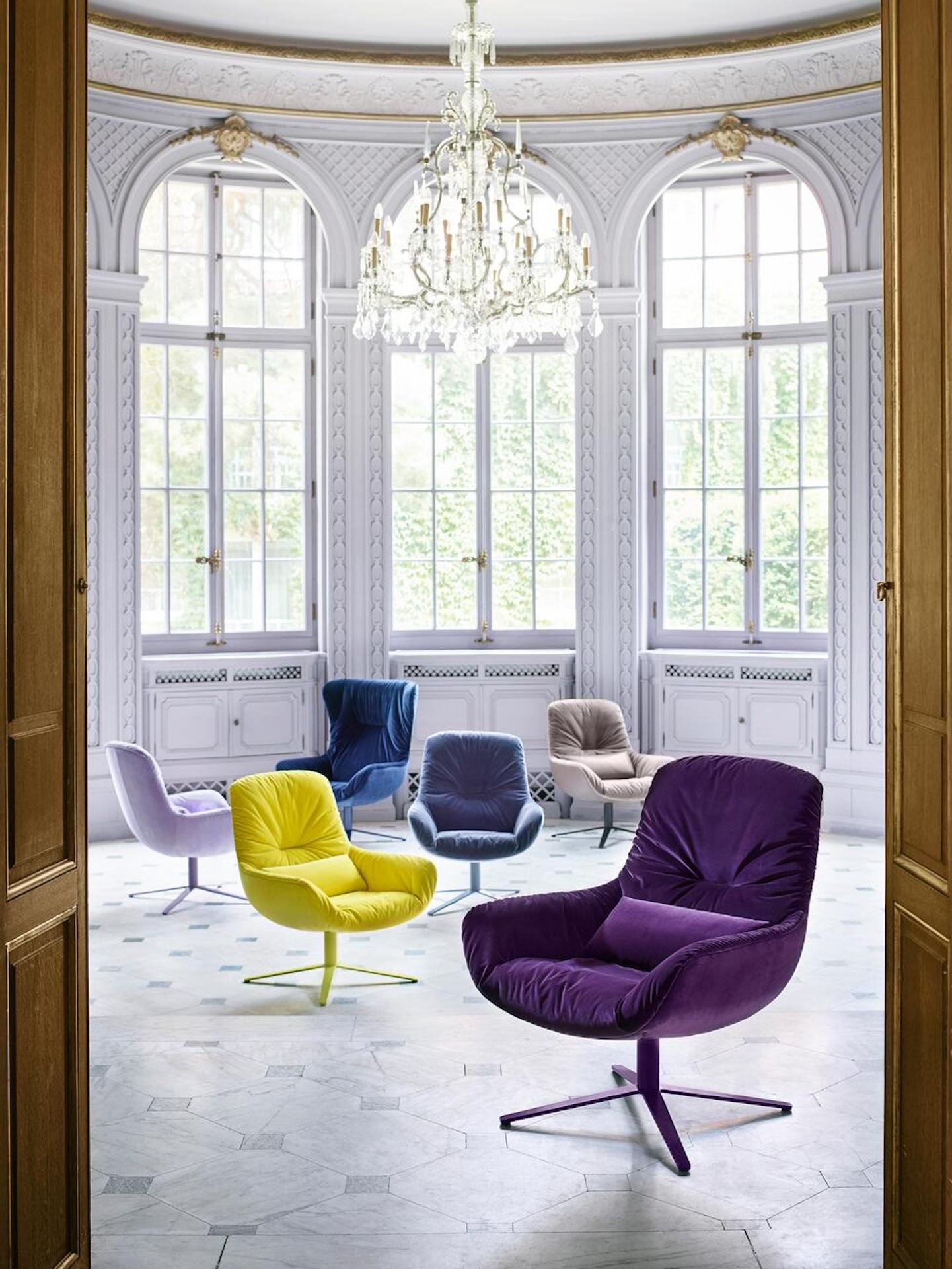 Customizable Freifrau Leya Rocking Wingback Chair  by Hoffmann Kahleyss Design In New Condition For Sale In New York, NY