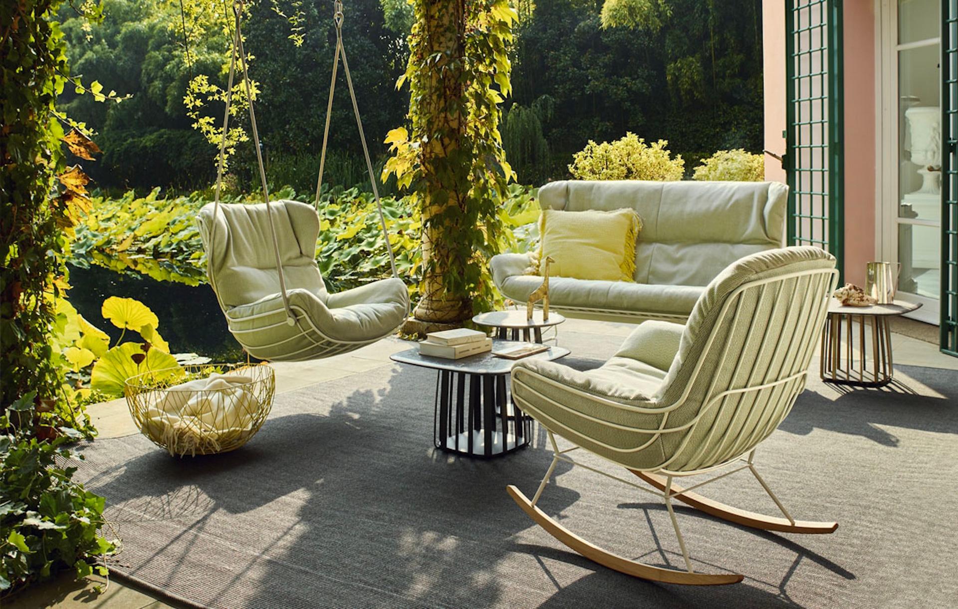 Customizable Freifrau Leyasol Sun Lounger Swing by Hoffmann Kahleyss Design For Sale 1