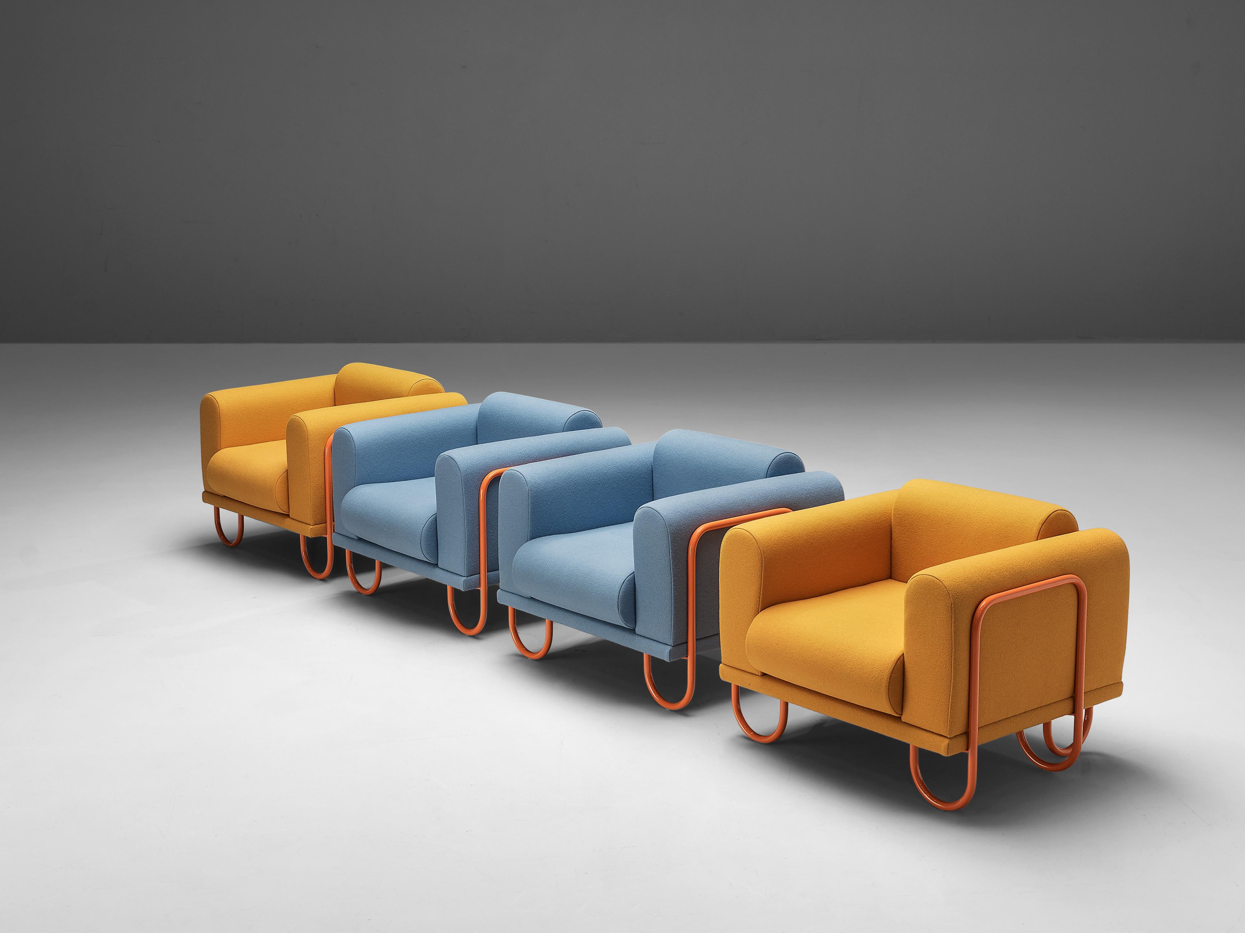 Byron Botker for Landes Customizable Lounge Chairs with Tubular Frames 1