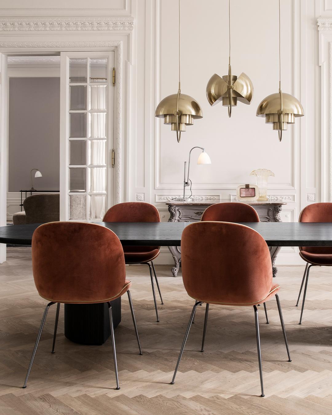 Contemporary Customizable Gubi Beetle Dining Chair Designed by GamFratesi For Sale