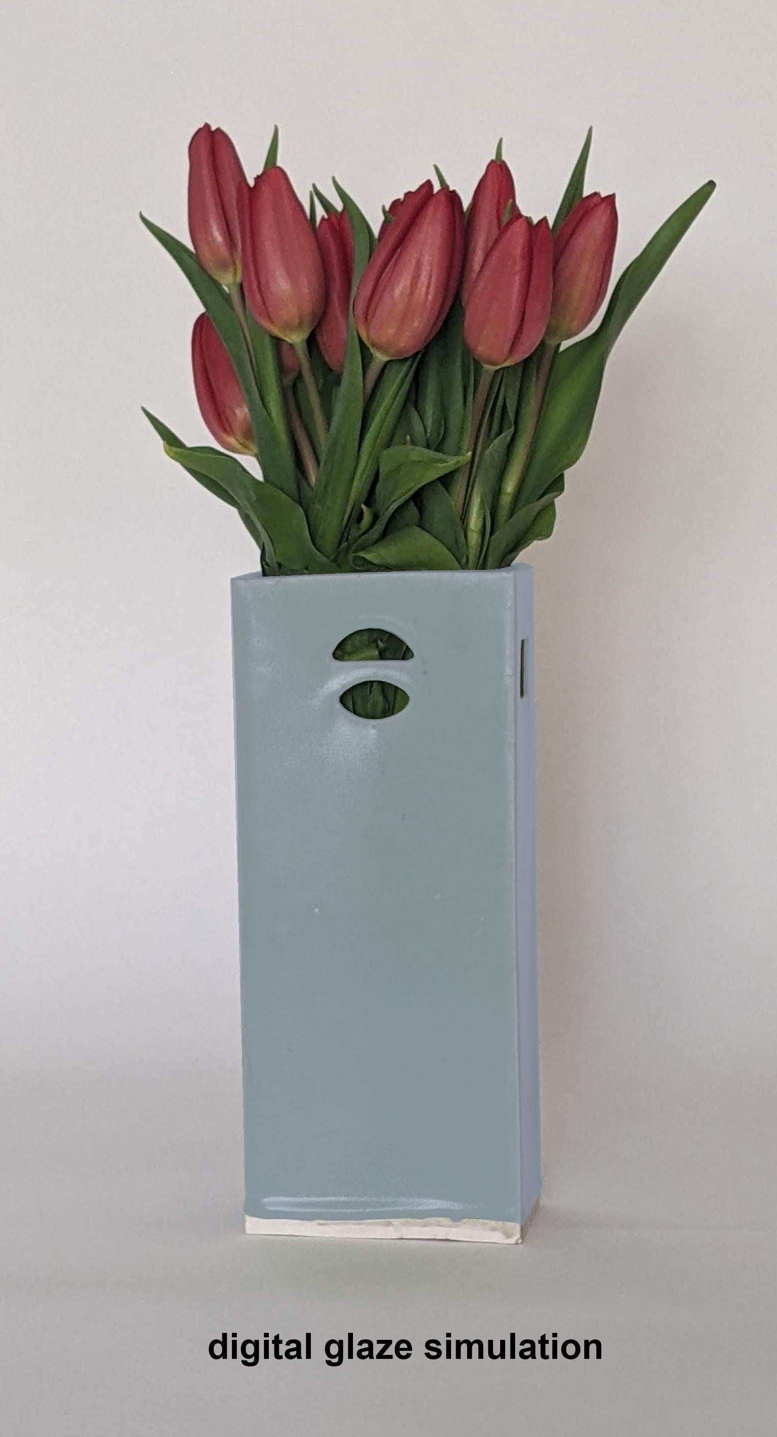 Customizable Hand-crafted Ceramic Vase (Parliament A) by James Hicks For Sale 2