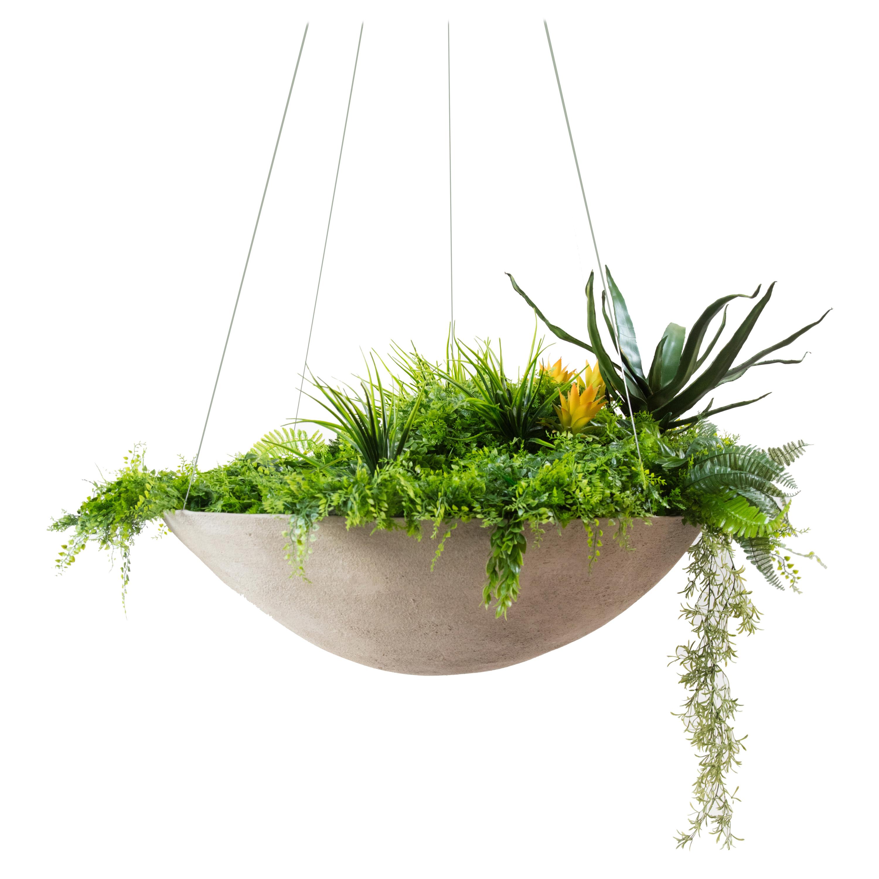 Saucière Ukiyo, jardinière en béton par OPIARY (D26,25 po., H8,75 po.) en vente