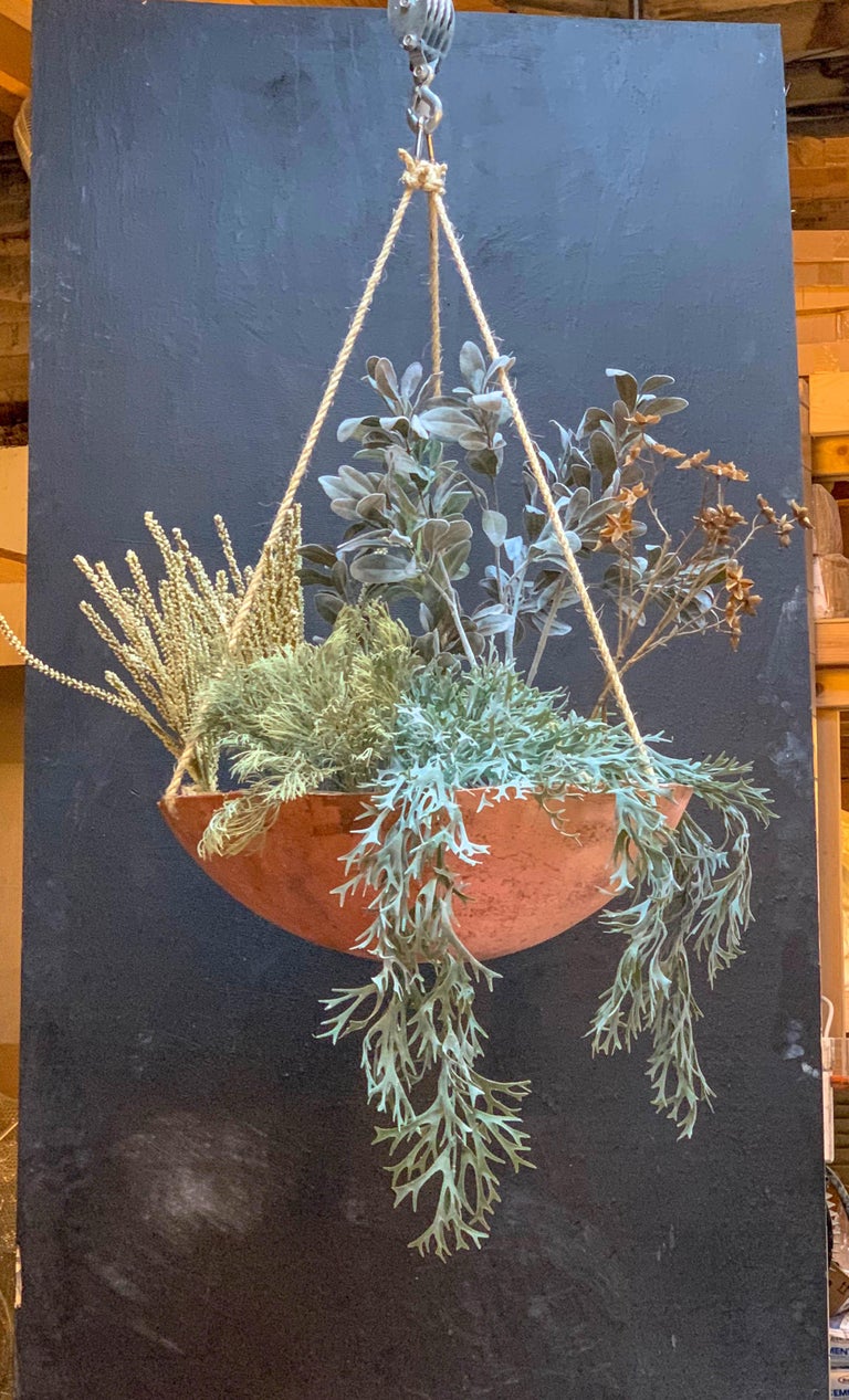 OPIARY Concrete Hanging Plant Saucer (11.5''D 7''H) For Sale at 1stdibs