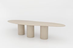 Customizable Handmade Plaster Sculptural Conference Table, Organic Shape, 345