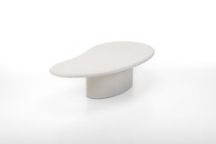 Anpassbare handgefertigte Gips strukturierte Couchtisch, organische Form, A150
