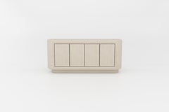Credenza contemporanea in gesso con interni in noce di Isabelle Beaumont