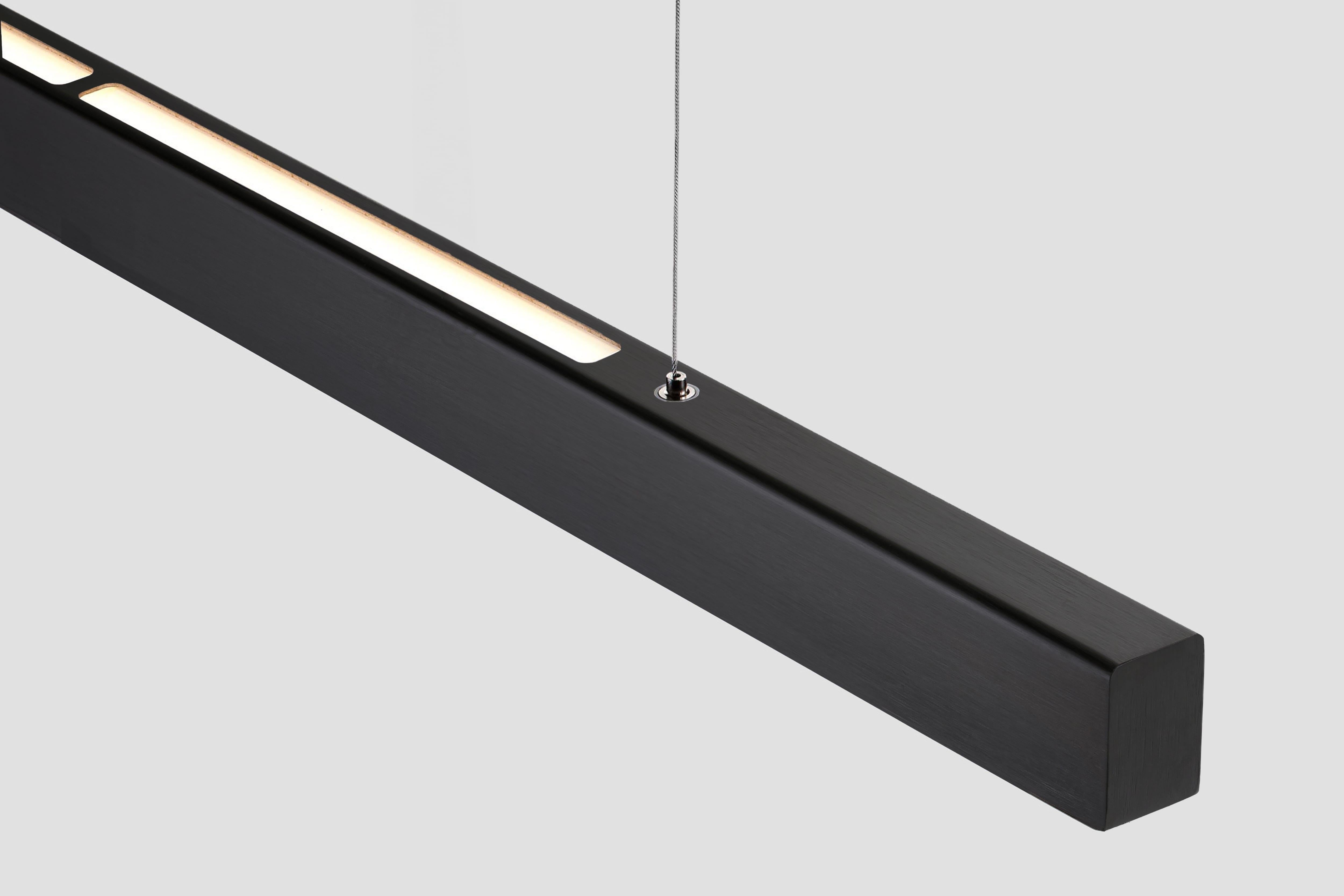 Lámpara Colgante Horizontal Personalizable 'I-Model Cordless' Acero Negro, 200 Moderno en venta