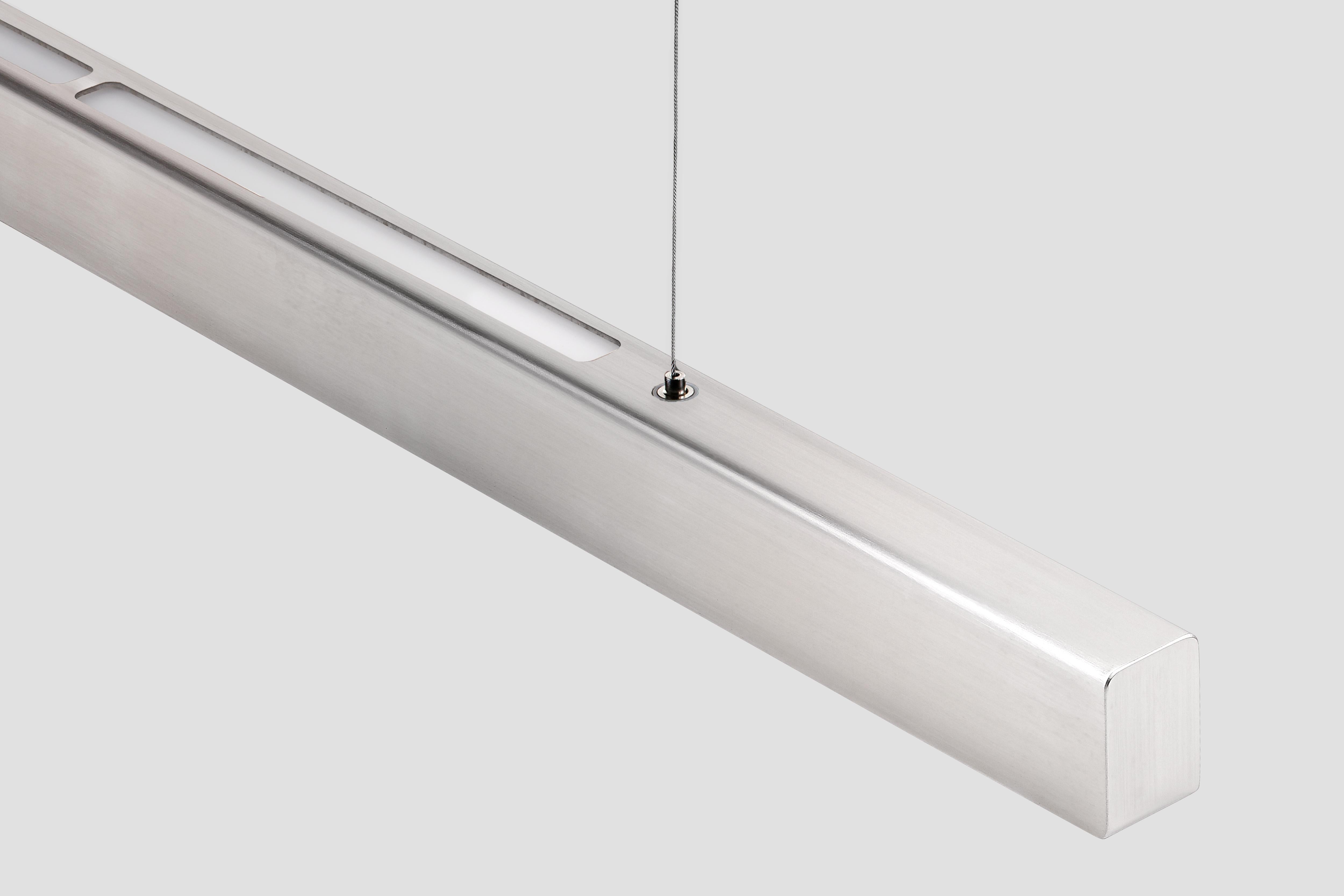 Lámpara Colgante Horizontal Personalizable 'I-Model Cordless' Acero Cepillado, 200 Danés en venta
