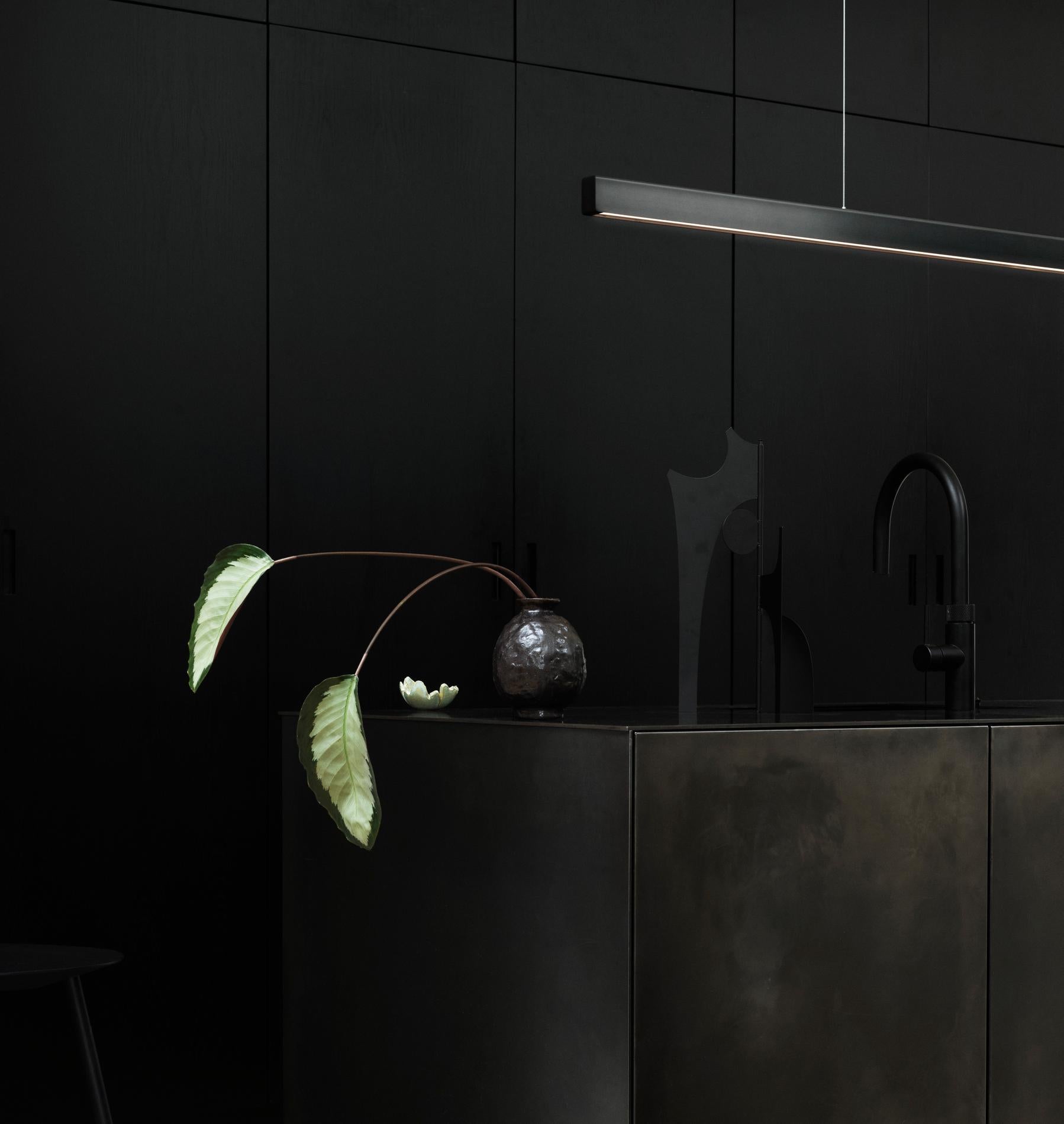 Lampada a sospensione orizzontale personalizzabile 'I-Model Cordless' in ottone lucido, 100 in vendita 2