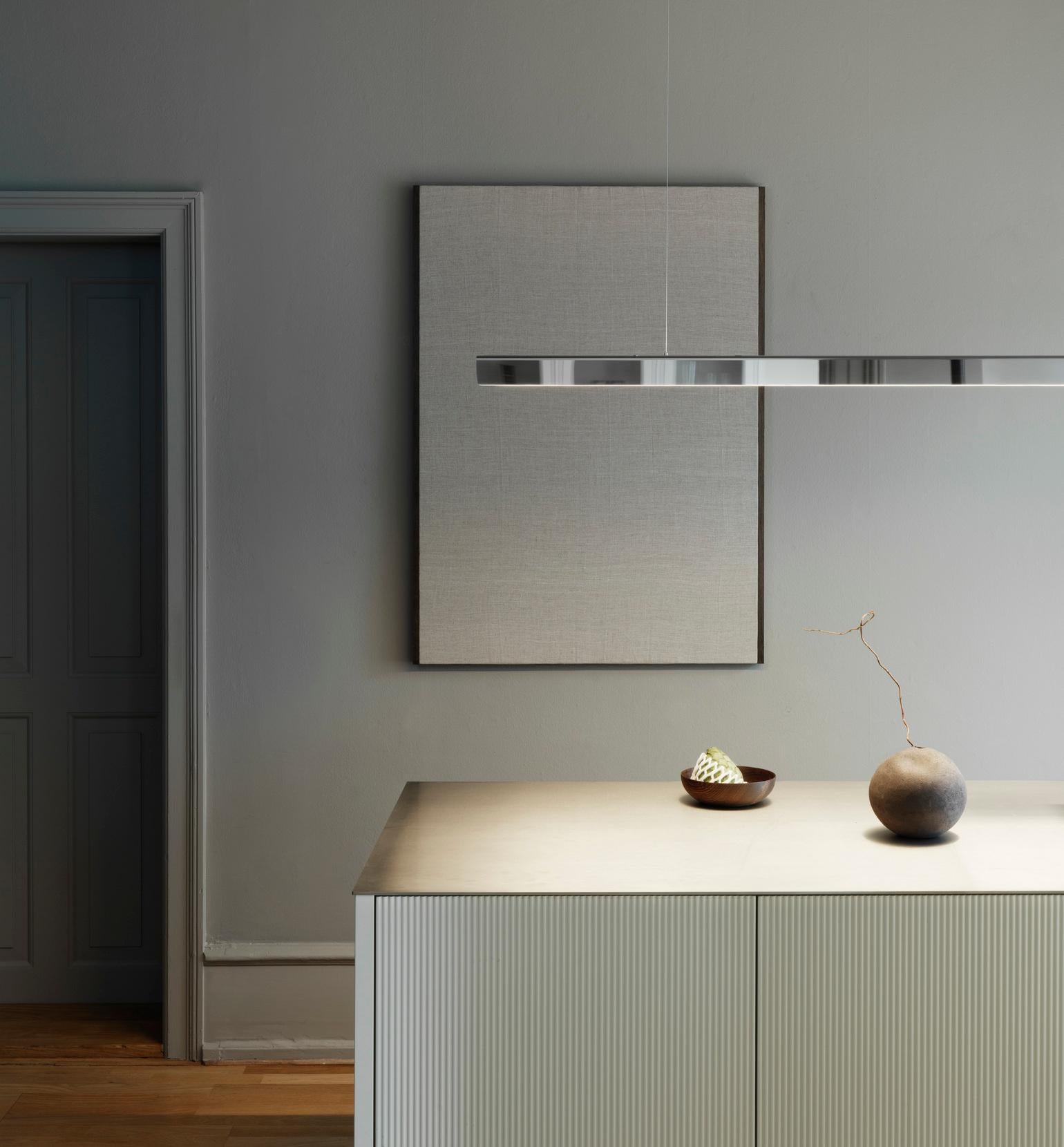 Lampada a sospensione orizzontale personalizzabile 'I-Model Cordless' in ottone lucido, 200 in vendita 3