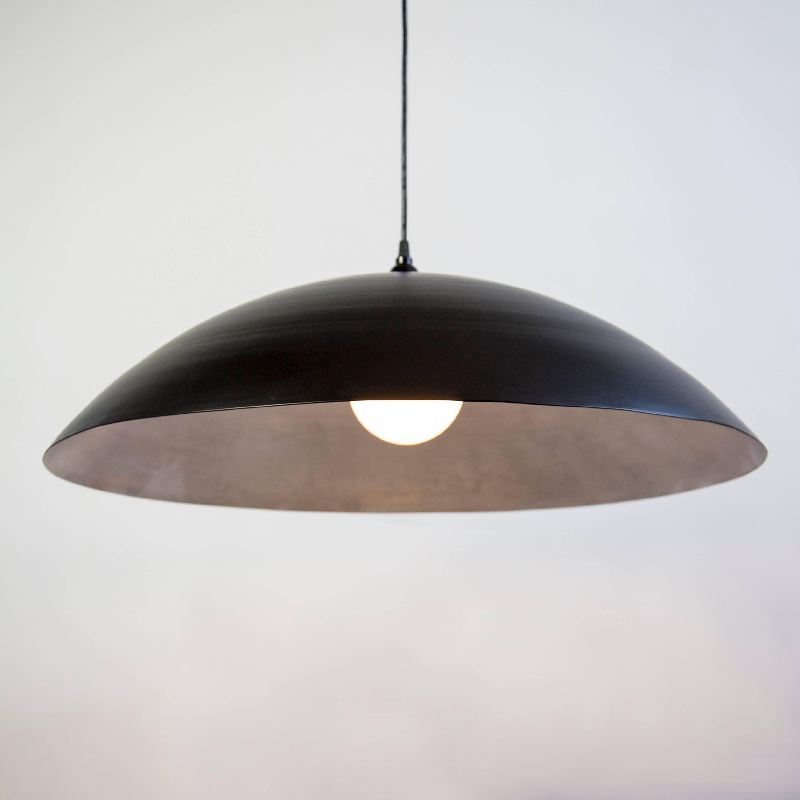 This listing is for 1x Industry Pendant in Matte Black & Waxed Aluminum designed and manufactured by RESEARCH Lighting.

Materials: Aluminum
Finish: Exterior is powder coated in colonial red, interior is waxed aluminum
Electronics: 1x E26 Socket,