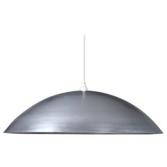 Customizable Huge Industrial Dome Pendant Lamp, Waxed Aluminum, Factory 2nd