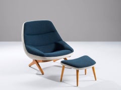 Customizable Illum Wikkelsø Lounge Chair with Ottoman