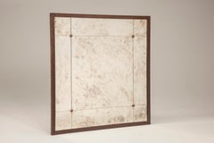 Customizable Industrial Style Window Pane Distressed Glass Rusty Look Mirror 140