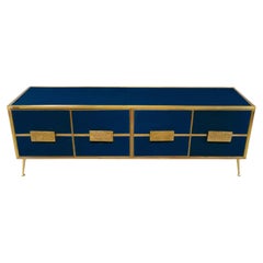 Customizable Italian Sideboard with Murano Glass by Justfurnituress