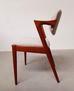 Customizable Kai Kristiansen Teak Dining Chairs in Excellent Condition